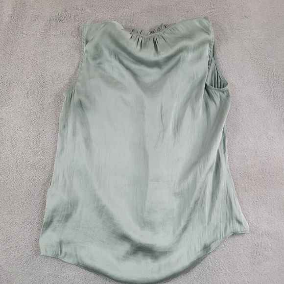 Women's Sleeveless Ruffled Top - Green - Picture 3 of 7